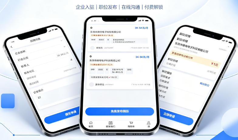 求职招聘平台：搜职位、投简历与企业审岗