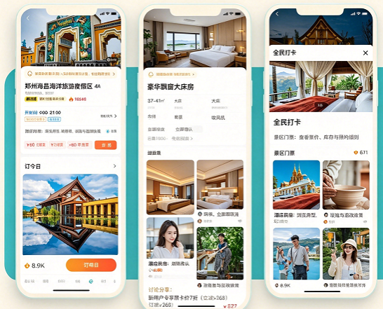 景酒联票组合：门票线路与酒店订房同一商城展示